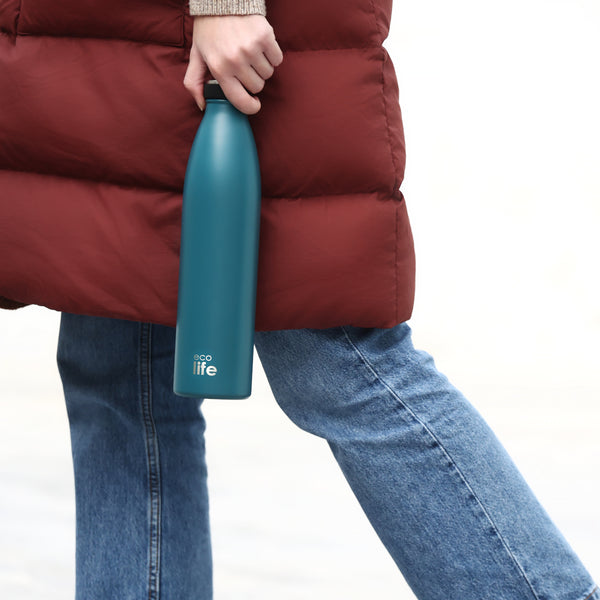Slim Blue Thermos 500ml / Λεπτό μπλε θερμός 500ml