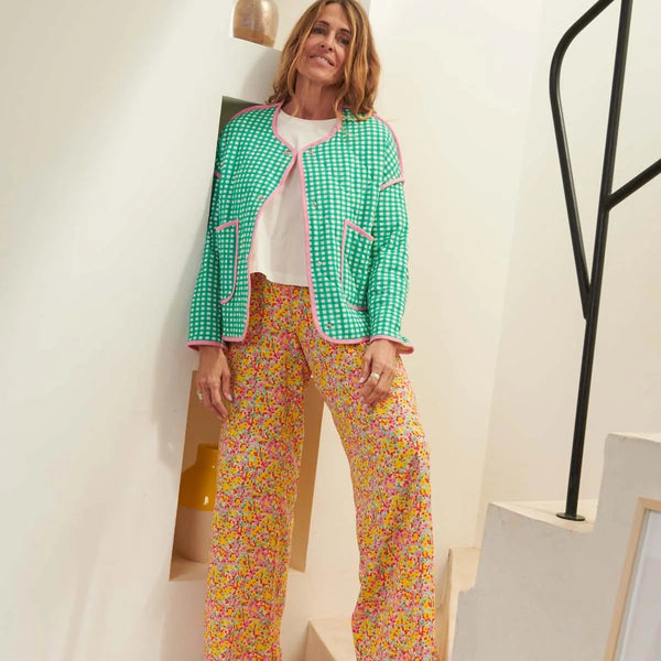 Flowy Trousers / Παντελόνι από EcoVero βισκόζη με φαρδιά γραμμή - Country Confetti