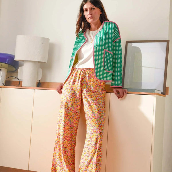 Flowy Trousers / Παντελόνι από EcoVero βισκόζη με φαρδιά γραμμή - Country Confetti