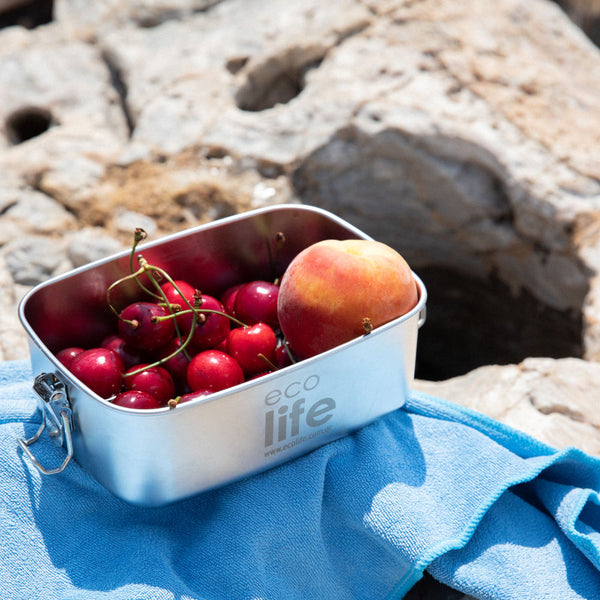 Stainless Steel Food Container 1lt Single Wall  / Ανοξείδωτο Φαγητοδοχείο 1lt Μονού Τοιχώματος