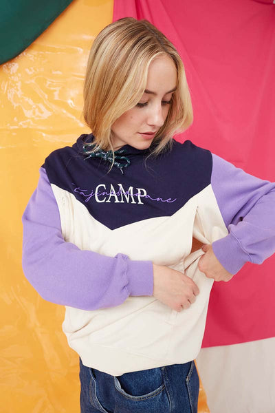 TB camp Sweatshirt - Breastfeeding - Nursing sweatshirt / Φούτερ θηλασμού