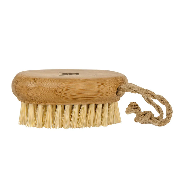 Hand massage brush made of bamboo with coconut bristles / Βούρτσα μασάζ χειρός από μπαμπού με ίνες καρύδας