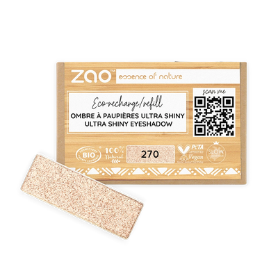 Organic Ultra Shiny Eyeshadow Refill / Βιολογική εξαιρετικά λαμπερή σκιά ματιών - 1.3g