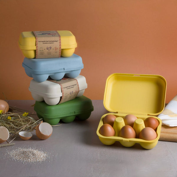 Bioplastic egg box / Αυγοθήκη από βιοπλαστικό - 6 eggs