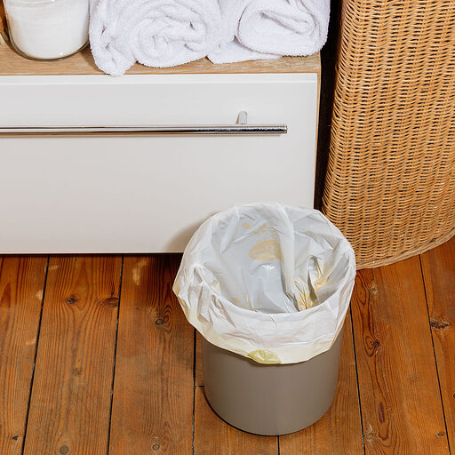 Roll of 25 Drawstring Bathroom Trash Bags / Ρολό με 25 σακούλες απορριμμάτων μπάνιου με κορδόνι - 8L
