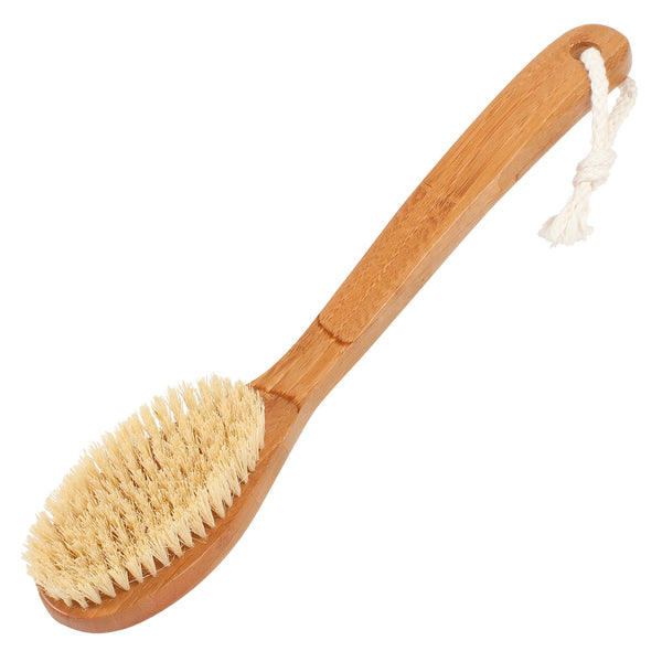 Bathbrush, bamboo wood with vegan bristles/ Βούρτσα μπάνιου από ξύλο μπαμπού με vegan τρίχες