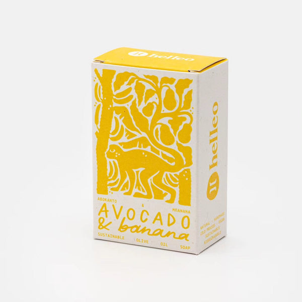 Avocado & Banana Soap / Σαπούνι με αβοκάντο & μπανάνα