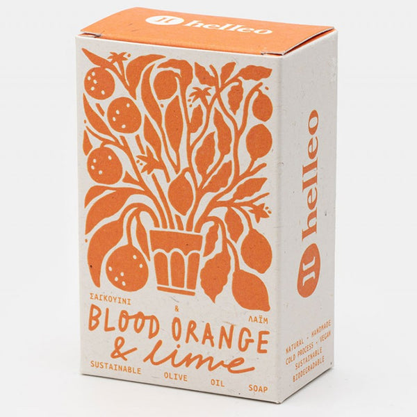Blood Orange and Lime Soap / Σαπούνι με πορτοκάλι και λάιμ