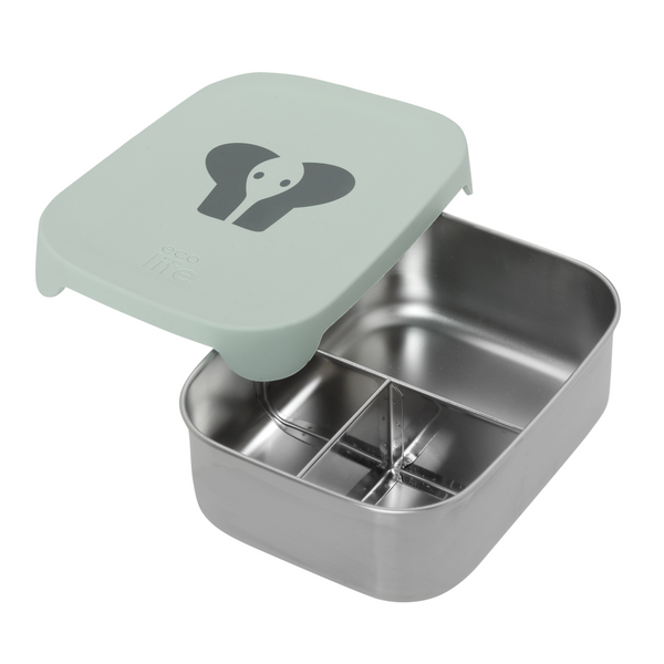 Stainless Steel Divided Lunch Box 800ml - Elephant / Ανοξείδωτο Φαγητοδοχείο Με Χώρισμα 800ml - Ελέφαντας