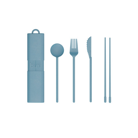 BINI Cutlery KIT - BLUE -  ΣΕΤ μαχαιροπήρουνων BINI - Μπλε