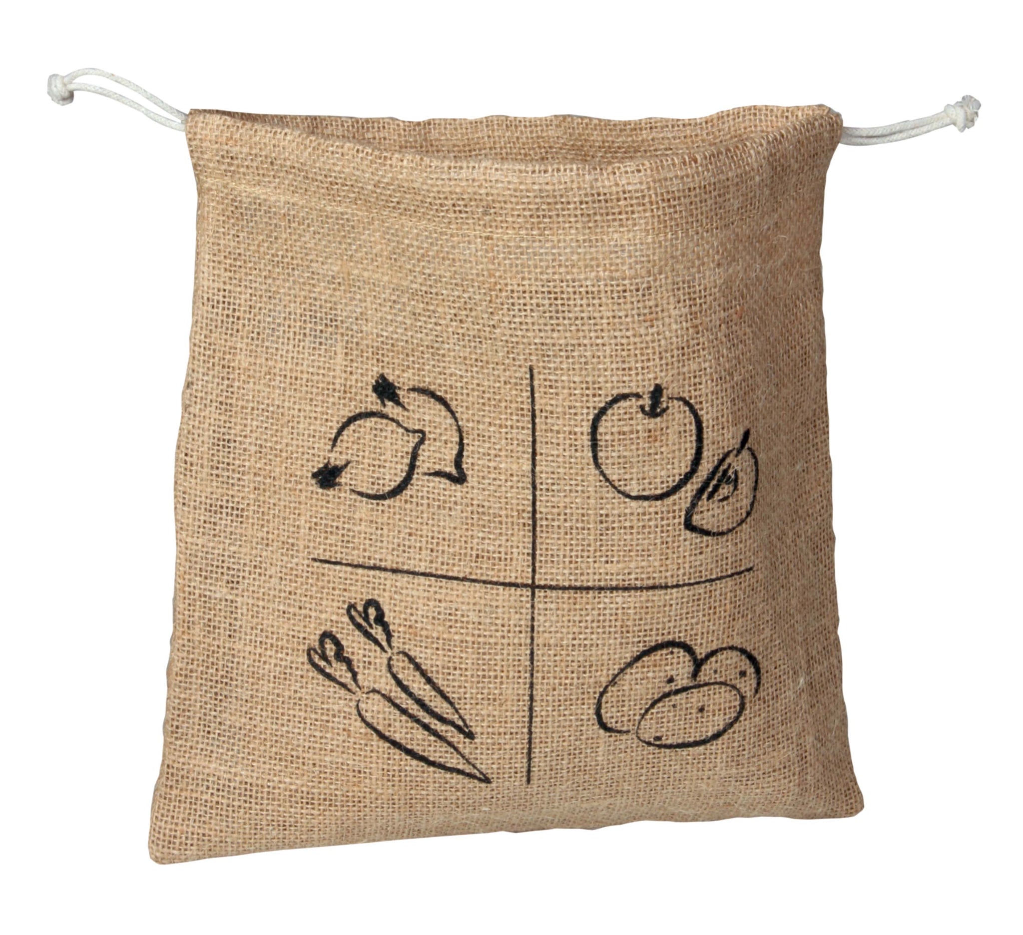 Burlap bag for bulk fruits and vegetables - Τσάντα από γιούτα για χύμα φρούτα και λαχανικά