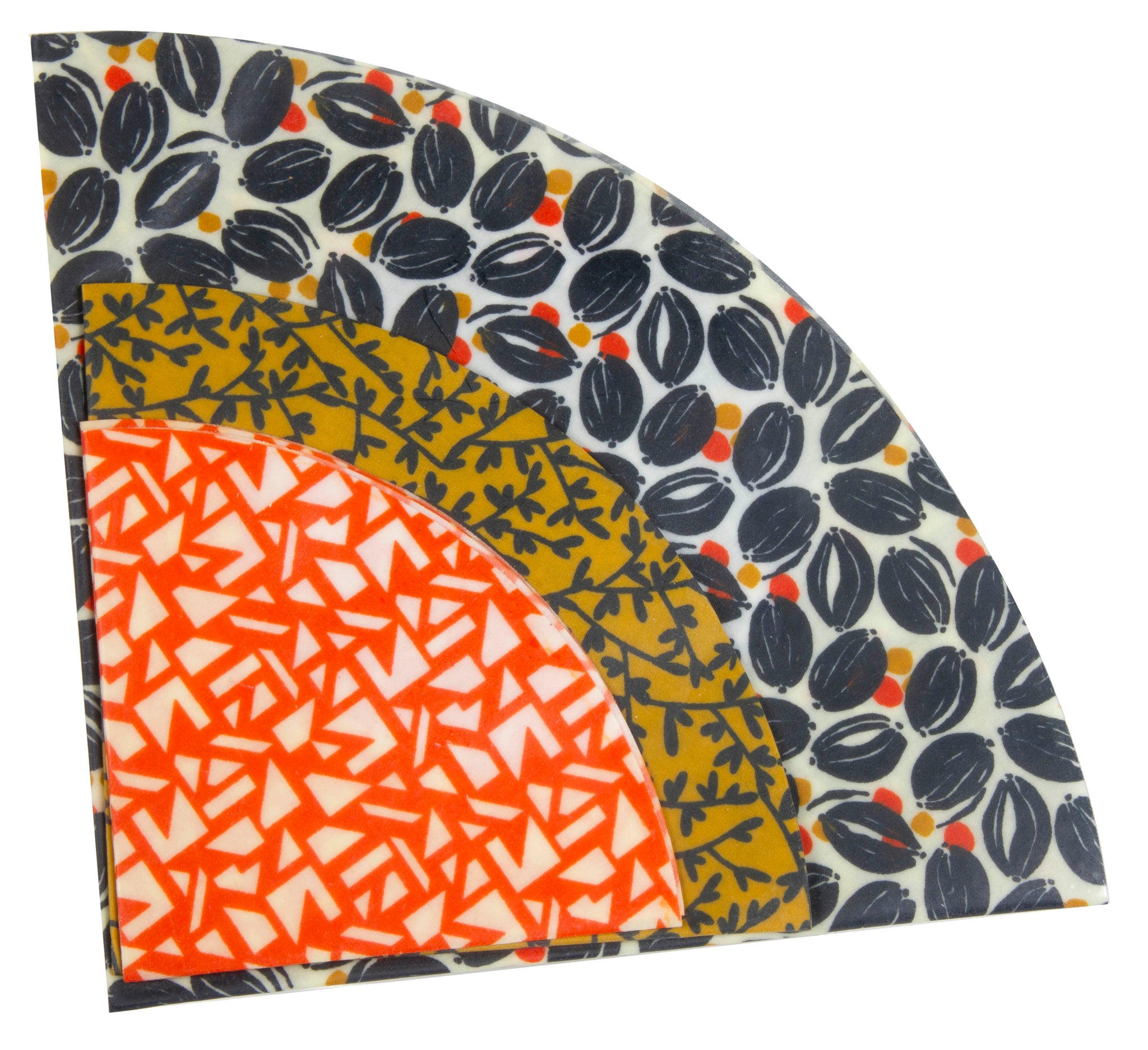 Set of 3 Beeswax Wraps / Σετ 3 Κερομάντηλa τροφίμων - Round