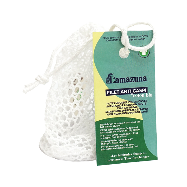 Anti-waste soap bag - Lamazuna / Σακούλα σαπουνιού και απολέπιση