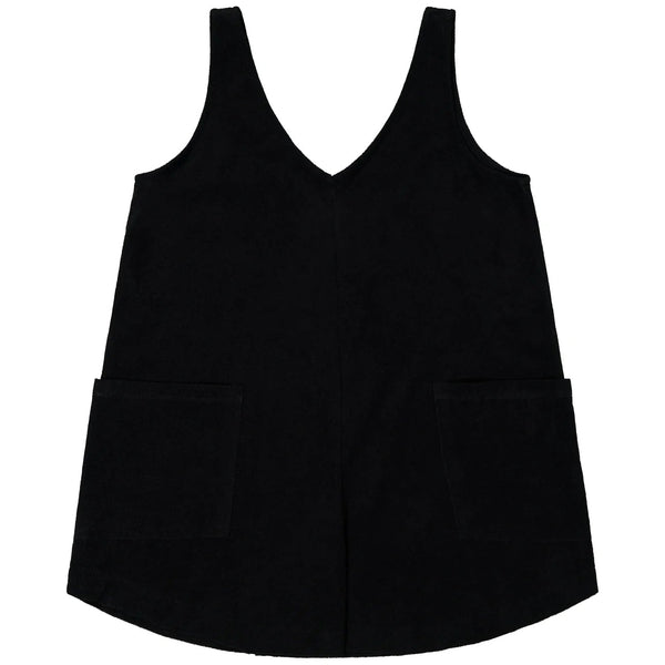 Organic Cotton Terry Playsuit / Ολόσωμη φόρμα από οργανικό βαμβάκι Terry - Black