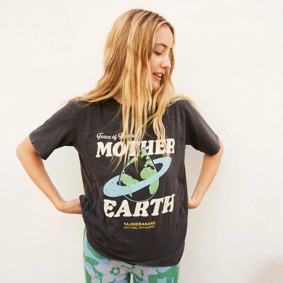 Mother earth tee T-shirt - Breastfeeding/Nursing t-shirt / Μπλουζά θηλασμού