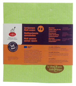 Set of 4 Ecological multi purpose sponge/Οικολογικό "βετεξ" πολλαπλών χρήσεων – σετ των 4