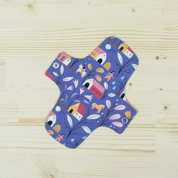 Reusable Period Pad made of organic cotton - S/ Yφασμάτινη σερβιέτα περιόδου από βιολογικό βαμβάκι - S