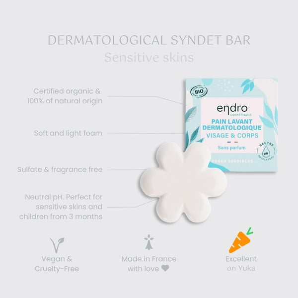 Dermatological cleansing bar - Without perfume / Μπάρα δερματολογικού καθαρισμού - Χωρίς άρωμα - 85ml