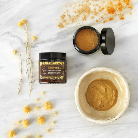Erophile Face and body mask for glowing skin / Μάσκα προσώπου και σώματος για λαμπερό δέρμα  - 60gr