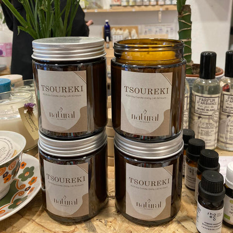 Soy Wax Candle Tsoureki - Κερί σόγιας τσουρέκι 240gr / 45-50 hours burn time