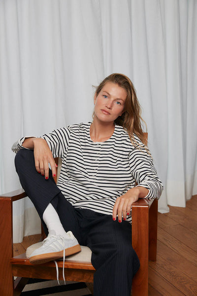 Mamarinière light SWEATSHIRT - Nursing μπλουζα θηλασμού - Striped