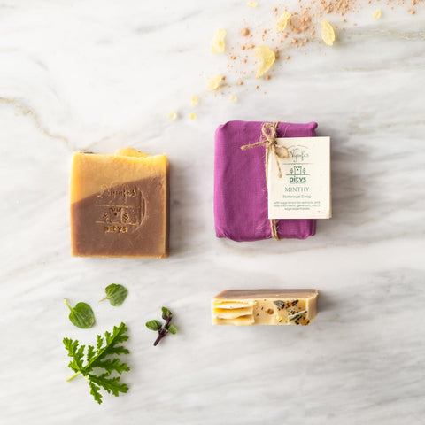 Minthy Botanical soap with bio herb extracts / Σαπούνι με βιολογικά εκχυλίσματα βοτάνων - 50gr