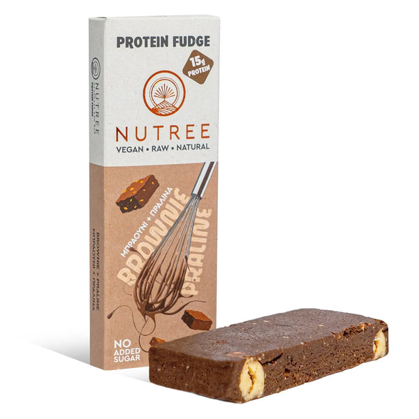 Protein Fudge Bar - Brownie Praline / Μπάρα Πρωτεΐνης -  Μπράουνι Πραλίνα - 50g