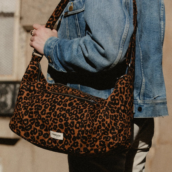 Charlot the Crossbody Bag / Χιαστί τσάντα Recycled Cotton - Leopard