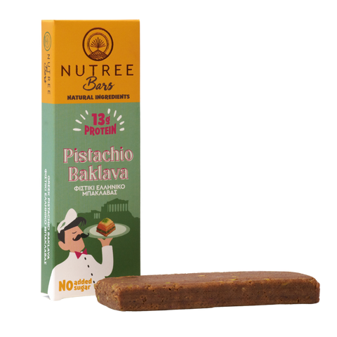 Protein Crunch Bar - Pistachio Baklava / Μπάρα Πρωτεΐνης -  Φιστίκι Αιγίνης Μπακλαβάς - 50g