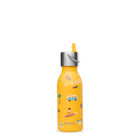 Kids Honolulu Yellow - Insulated bottle with flip lid - 350ml
