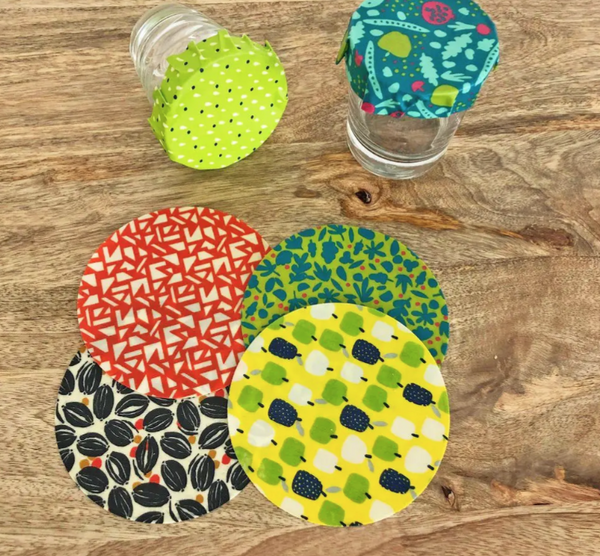 Set of 6 Mini Beeswax Wraps / Σετ 6 Mini Κερομάντηλa τροφίμων - Round