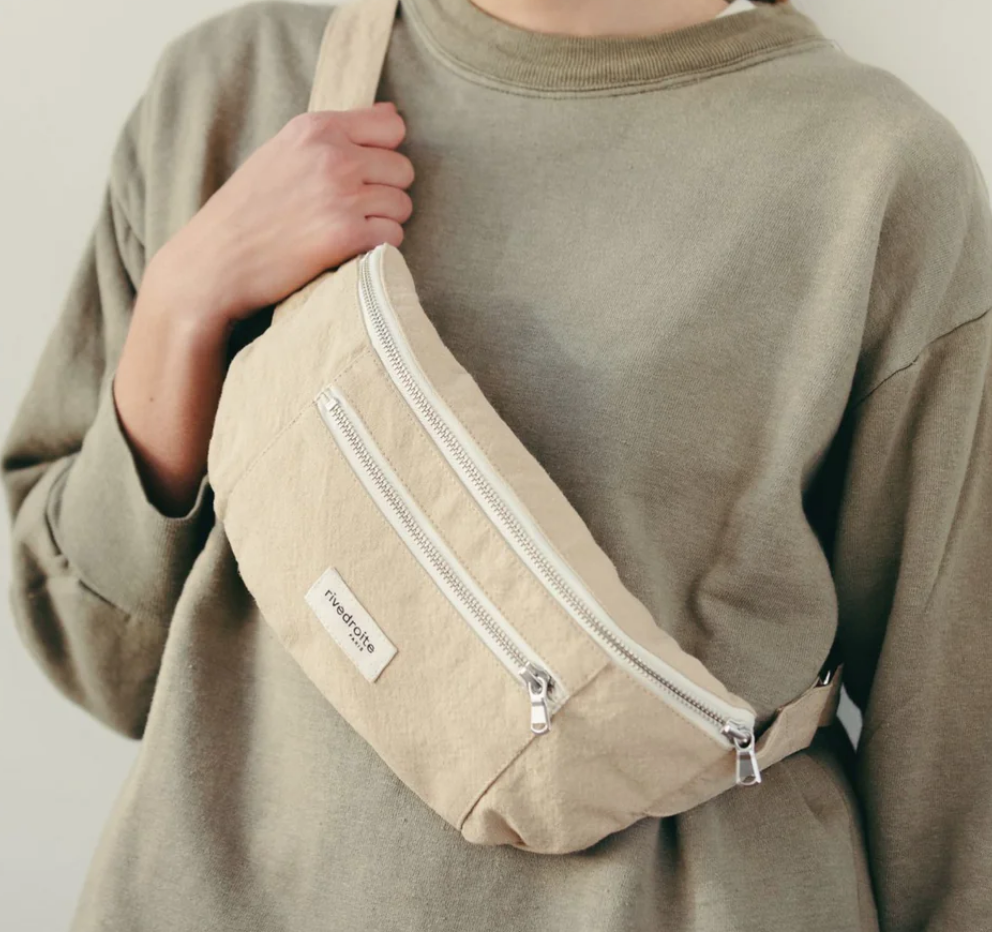 Orsel THE NEW WAIST BAG / Τζαντα Μπανανα - Recycled cotton - Sand