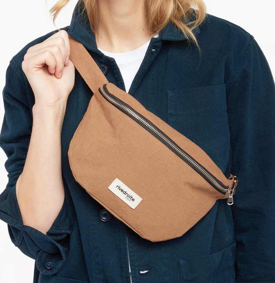 Custine THE WAIST BAG / Τζαντα Μπανανα - Recycled cotton Tobacco