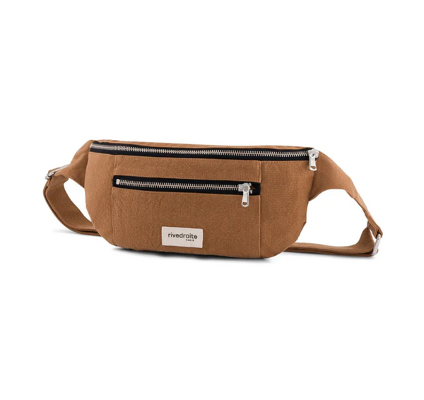 Orsel THE NEW WAIST BAG / Τζαντα Μπανανα - Recycled cotton - Tobacco