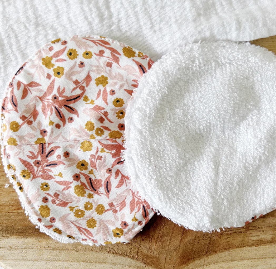 Set of 2 washable & waterproof breastfeeding pad - Σετ 2 πλενόμενα ΕΠΙΘΕΜΑΤΑ ΣΤΗΘΟΥΣ με αδιάβροχη προστασία
