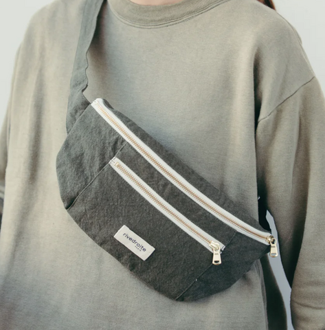 Orsel THE NEW WAIST BAG / Τζαντα Μπανανα - Recycled cotton - Kaki