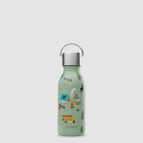Kids Yosemite Green Insulated Water Bottle - 350 ml - Qwetch
