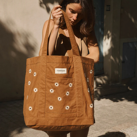 Amelot the tote bag - Amelot η τσάντα tot - camel sunflower