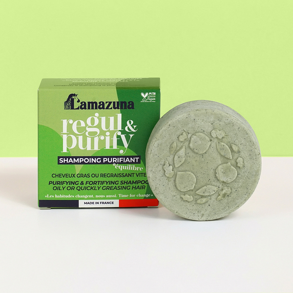 Solid shampoo for oily hair – with Spirulina and green clay -  Στερεό σαμπουάν για λιπαρά μαλλιά – με Σπιρουλίνα και πράσινο άργιλο