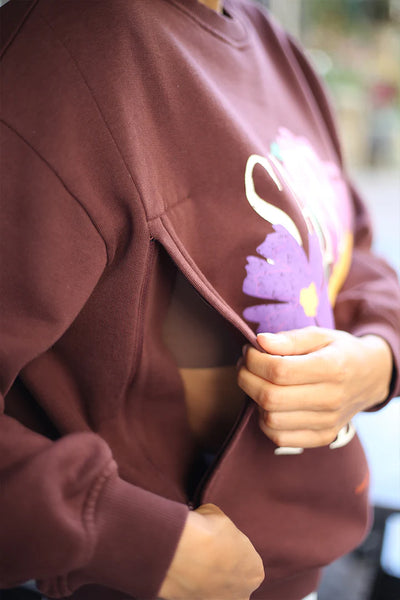 Safe Place Breastfeeding Sweatshirt / Φούτερ θηλασμού