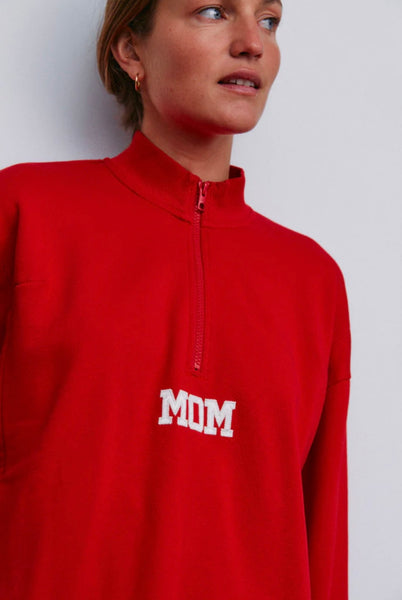 MOM Red - Breastfeeding/Nursing Sweatshirt / Φούτερ θηλασμού