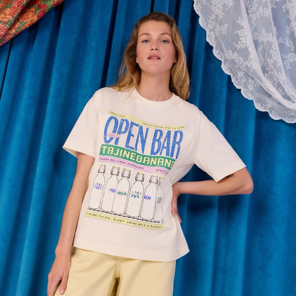 "Open Bar" Nursing T-Shirt / Μπλούζα θηλασμού