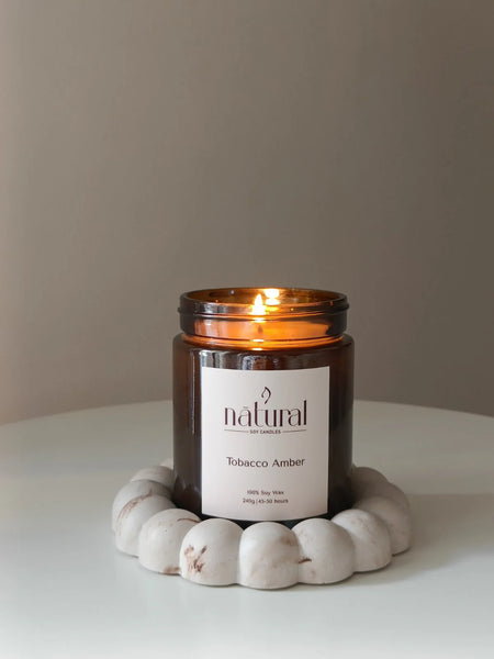 Hand-poured soy candle / Χειροποίητο κερί σόγιας - 240g - 45-50 hours