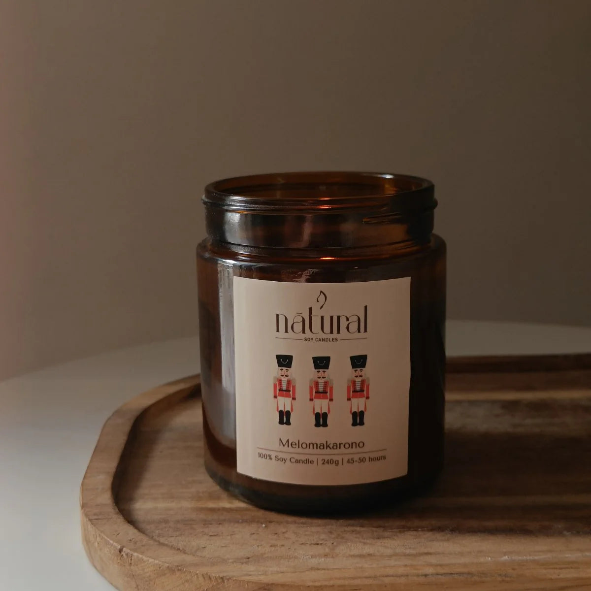 X-Mas Soy candle / Χειροποίητο κερί σόγιας - 240g / 50 hours