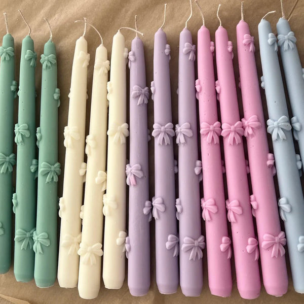 Bow Easter Candle / Πασχαλινή λαμπάδα με φιόγκο