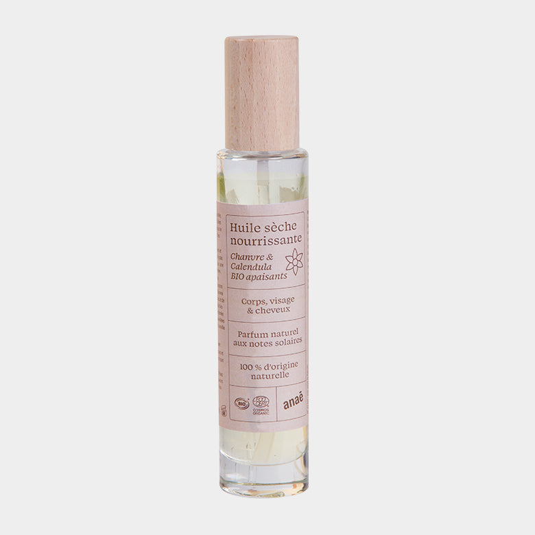 Organic nourishing dry oil with vanilla jasmine scent / Οργανικό ξηρό λάδι γιασεμί και βανίλια - 105ml