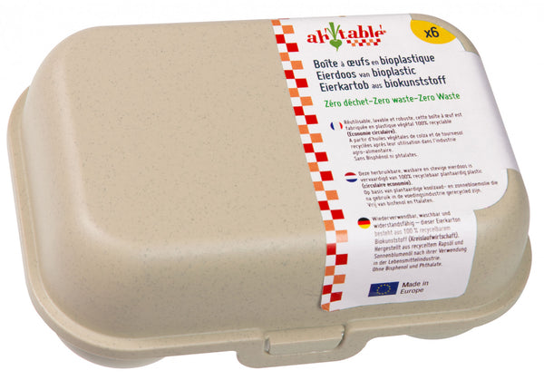 Bioplastic egg box / Βιοπλαστικό κουτί αυγών - 6 eggs