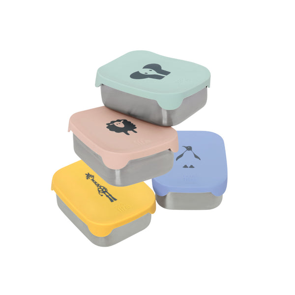 Stainless Steel Divided Lunch Box 800ml - Penguin / Ανοξείδωτο Φαγητοδοχείο Με Χώρισμα 800ml - Πιγκουίνος