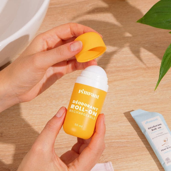 1 refillable roll-on deodorant bottle / 1 επαναγεμιζόμενο μπουκάλι αποσμητικού roll-on (40 ml)