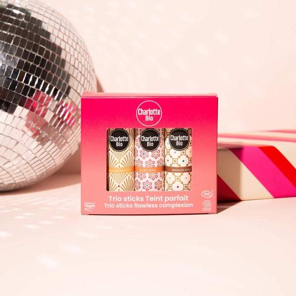 Trio of complexion sticks - Blush + Highlighter + Bronzer